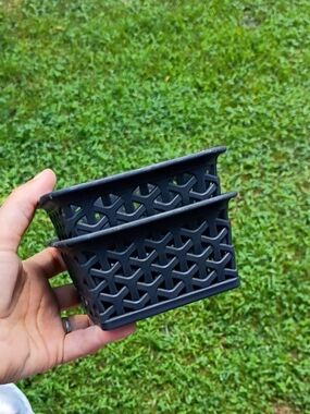 Black Plastic Stackable Storage Bins - Home Organization